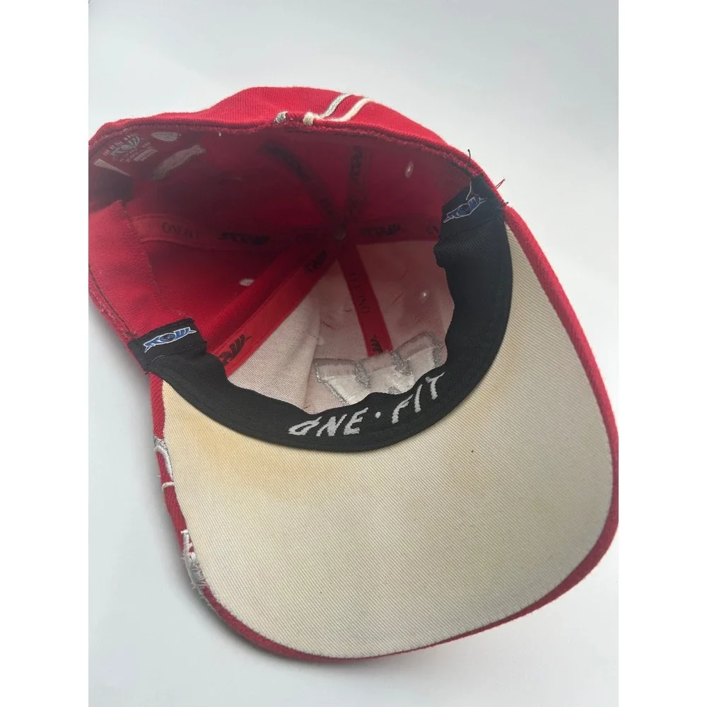 Wisconsin Badgers Hat Top of the World One-Fit Red Bucky Badger Cap NCAA B916